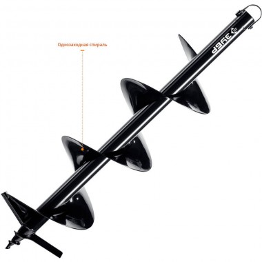 Шнек для мотобуров, грунт, d=200 мм, однозаходный, ЗУБР — Официальный партнер ЗУБР в России