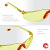 Защитные жёлтые очки ЗУБР СПЕКТР 3 широкая монолинза, открытого типа фото 3 — Официальный партнер ЗУБР в России