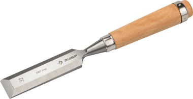 Стамеска-долото &quot;Классик&quot; с деревянной ручкой, хромованадиевая, 32мм, ЗУБР — Официальный партнер ЗУБР в России