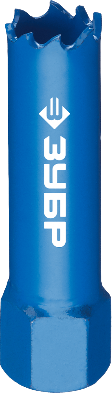 Коронка биметаллическая d-14мм, быстрорежущая сталь, глубина сверления до 38мм, ЗУБР 29531-014_z01 — Официальный партнер ЗУБР в России