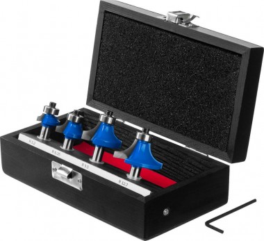 Набор профильных фрез по дереву ЗУБР &quot;ПРОФЕССИОНАЛ&quot;, 4 шт — Официальный партнер ЗУБР в России