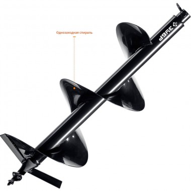 Шнек для мотобуров, грунт, d=250 мм, однозаходный, ЗУБР — Официальный партнер ЗУБР в России