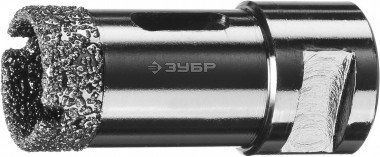 Коронка алмазная универсальная, технология ВВС, d=25 мм, посадка М14, ЗУБР Профессионал 29865-25 — Официальный партнер ЗУБР в России