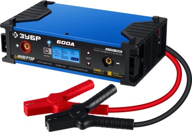 Инверторное пуско-зарядное устройство И-ПЗУ-1000 ЗУБР 12/24 В, 600А, 5-80А, 59325 — Официальный партнер ЗУБР в России