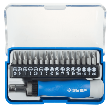 Т-17 реверсивная отвертка для точных работ 17 предм., ЗУБР — Официальный партнер ЗУБР в России