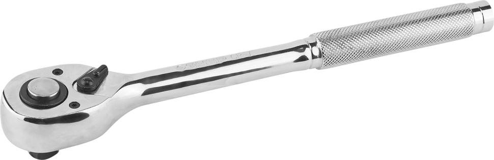 Трещотка для торцовых головок ЗУБР "МАСТЕР", Сr-V сталь, 72 зубца, цельнометаллическая, 3/8" фото 1 &mdash; Официальный партнер ЗУБР в России