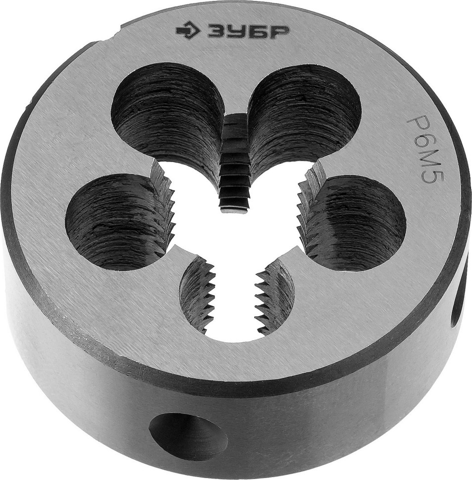 Плашка круглая машинно-ручная ЗУБР М12 x 1,5 мм, мелкий шаг, 4-28023-12-1.5_z01 фото 1 &mdash; Официальный партнер ЗУБР в России