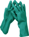 Перчатки нитриловые ЗУБР НИТРИЛ, стойкие к кислотам и щелочам, размер L фото 1 — Официальный партнер ЗУБР в России