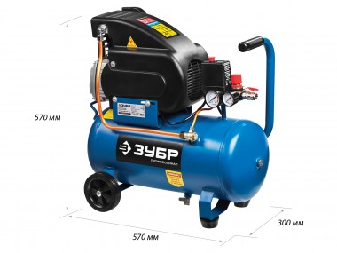 ЗУБР 240 л/мин, 24 л, 1500 Вт, масляный компрессор, Профессионал (ЗКПМ-240-24-1.5) — Официальный партнер ЗУБР в России