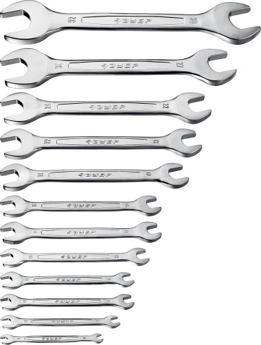 Набор рожковых гаечных ключей 12 шт, 6 - 32 мм, ЗУБР 27011-H12_z01 — Официальный партнер ЗУБР в России