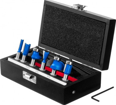 Набор профильных фрез по дереву ЗУБР &quot;ПРОФЕССИОНАЛ&quot;, 6 шт — Официальный партнер ЗУБР в России