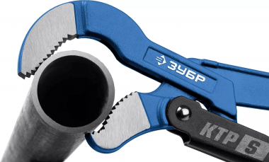 Ключ трубный Зубр КТР-S, №3, изогнутые губки, &quot;ПРОФЕССИОНАЛ&quot; 27336-3_z02 — Официальный партнер ЗУБР в России