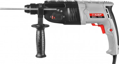 Перфоратор SDS-plus, ЗУБР П-22-650, реверс, горизонтальный, 2.3 Дж, 0-870 об/мин, 0-4850 уд/мин, 650 Вт, кейс — Официальный партнер ЗУБР в России