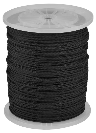 Шнур ЗУБР полиамидный, плетеный, повышенной нагрузки, без сердечника, черный, d 5, катушка 700м — Официальный партнер ЗУБР в России