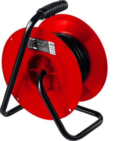 Удлинитель на катушке ПВС 207 ЗУБР 20 м, 2200 Вт, ПВС 2х0.75, 55083-20_z01 — Официальный партнер ЗУБР в России