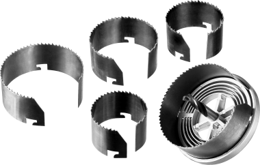 Пила сегментная наборная по дереву, 5 полотен: 60-67-74-83-95x32 мм, ЗУБР — Официальный партнер ЗУБР в России