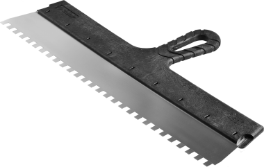 Шпатель ЗУБР &quot;МАСТЕР&quot; ФАСАДНЫЙ, нержавеющее полотно, 450мм, зуб 8х8мм — Официальный партнер ЗУБР в России