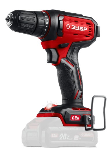 ЗУБР 20 В, 40 Н·м, без АКБ (LMS), дрель-шуруповерт (ДШ-40) — Официальный партнер ЗУБР в России