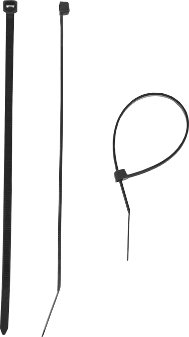 Кабельные стяжки черные КС-Ч1, 2.5 x 80 мм, 100 шт, нейлоновые, ЗУБР Профессионал — Официальный партнер ЗУБР в России
