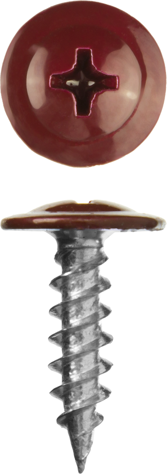 Саморезы ПШМ для листового металла, 16 х 4.2 мм, 500 шт, RAL-3005 темно-красный, ЗУБР фото 1 — Официальный партнер ЗУБР в России