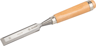 Стамеска-долото &quot;Классик&quot; с деревянной ручкой, хромованадиевая, 25мм, ЗУБР — Официальный партнер ЗУБР в России