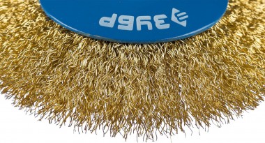 Щетка &quot;Зубр&quot; коническая для УШМ, латунированная стальная проволока 0,3мм, 115мм х М14 &quot;ПРОФЕССИОНАЛ&quot; 35267-115_z02 — Официальный партнер ЗУБР в России