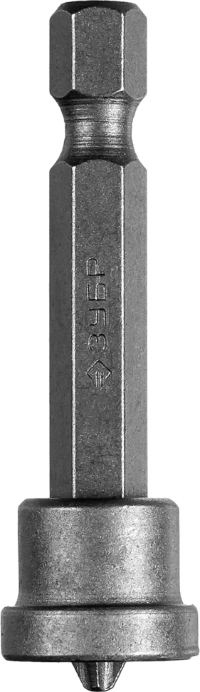 Бита ЗУБР "МАСТЕР" Phillips, с ограничителем, 50 мм, тип хвостовика E 1/4", Cr-V, 1 шт в слайде, 26002-2-50-1 фото 1 — Официальный партнер ЗУБР в России
