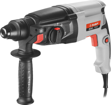 Перфоратор SDS-plus, ЗУБР П-26-800, реверс, горизонтальный, 3 Дж, 0-1300 об/мин, 0-4800 уд/мин, 800 Вт, кейс — Официальный партнер ЗУБР в России