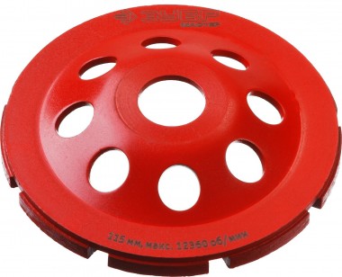 Чашка алмазная шлифовальная по бетону ЗУБР &quot;МАСТЕР&quot; сегментная однорядная, 125мм — Официальный партнер ЗУБР в России