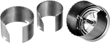 Пила сегментная наборная по дереву, 3 полотна: 60-73-80х42 мм, ЗУБР — Официальный партнер ЗУБР в России