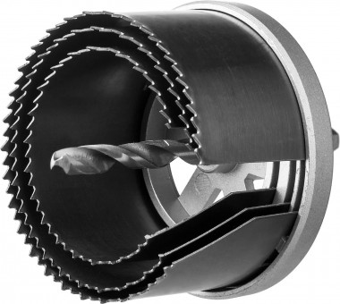 Пила сегментная наборная по дереву, 3 полотна: 60-73-80х42 мм, ЗУБР — Официальный партнер ЗУБР в России