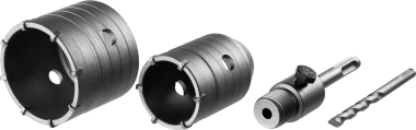 Набор коронок по бетону с оснасткой, d = 50, 68 мм, кейс, ЗУБР Мастер 29211-H2 — Официальный партнер ЗУБР в России