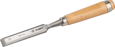Стамеска-долото &quot;Классик&quot; с деревянной ручкой, хромованадиевая, 22мм, ЗУБР — Официальный партнер ЗУБР в России