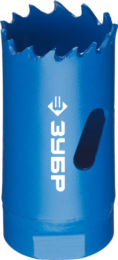 Коронка биметаллическая d-25мм, быстрорежущая сталь, глубина сверления до 38мм, ЗУБР 29531-025_z01 — Официальный партнер ЗУБР в России