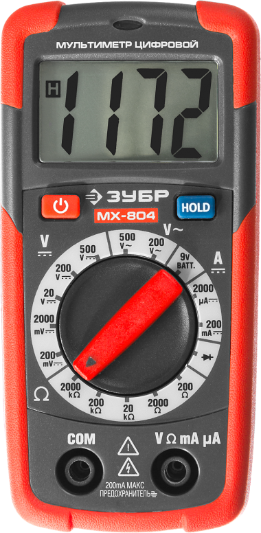 Мультиметр ЗУБР &quot;МАСТЕР&quot; МХ-804 цифровой — Официальный партнер ЗУБР в России