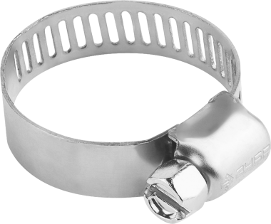 Хомуты, нерж. сталь, просечная лента 8 мм, 13-26 мм, 5 шт, ЗУБР Профессионал — Официальный партнер ЗУБР в России