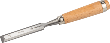 Стамеска-долото &quot;Классик&quot; с деревянной ручкой, хромованадиевая, 20мм, ЗУБР — Официальный партнер ЗУБР в России