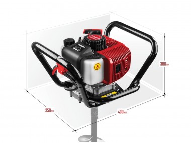 Мотобур (бензобур), d=60-200 мм, 52 см3, 1 оператор, ЗУБР — Официальный партнер ЗУБР в России