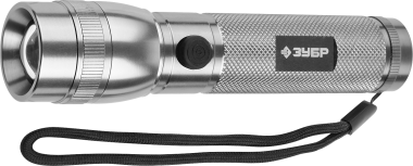 Фонарь ЗУБР &quot;ЭКСПЕРТ&quot; ручной, алюм корпус, линза, светодиод, регулируемое фокусное расстояние, металлик, 3AAA, 3Вт — Официальный партнер ЗУБР в России