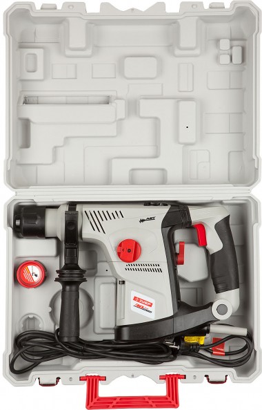 Перфоратор SDS-plus, ЗУБР ЗПВ-30-900 ВК, вертикальный, АВТ-антивибрационная система, 4.2Дж, 750об/мин, 2800уд/мин, 5.6кг, 900Вт, кейс — Официальный партнер ЗУБР в России