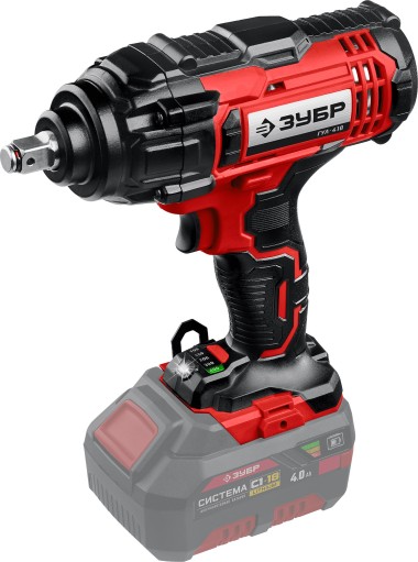 Аккумуляторный гайковерт ударный ЗУБР 18В, без АКБ, в коробке, ГУЛ-410 Мастер — Официальный партнер ЗУБР в России
