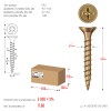 ЗУБР  СУ-Ж 40 x 5.0 мм, желтый цинк, Универсальный саморез, 17.68 кг (4-300390-50-040_z01) фото 5 — Официальный партнер ЗУБР в России