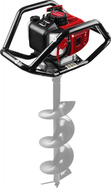 Мотобур (бензобур), d=60-250 мм, 52 см3, 2 оператора, ЗУБР — Официальный партнер ЗУБР в России
