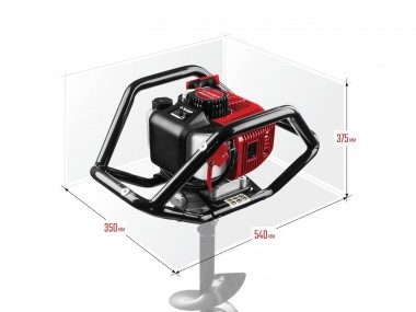 Мотобур (бензобур), d=60-250 мм, 52 см3, 2 оператора, ЗУБР — Официальный партнер ЗУБР в России