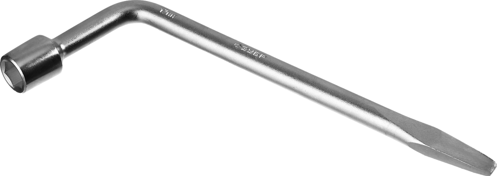 Ключ баллонный Г-образный ЗУБР 17 мм, пруток Ø15 мм, хромированный, 2753-17_z02 фото 1 — Официальный партнер ЗУБР в России