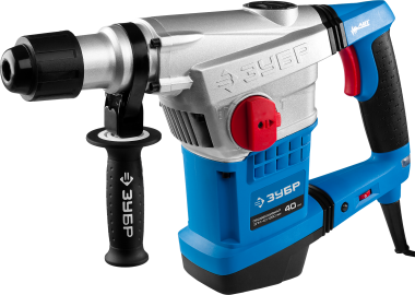 Перфоратор SDS-Max, ЗУБР Профессионал ЗПМ-40-1250 ЭВК, 250-450 об/мин, 1400-2800 уд/мин, 10 Дж, 7 кг, 1250 Вт, кейс — Официальный партнер ЗУБР в России