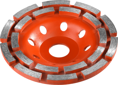 Чашка алмазная шлифовальная по бетону ЗУБР &quot;МАСТЕР&quot; сегментная двухрядная, 125мм — Официальный партнер ЗУБР в России