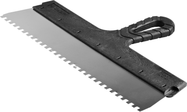 Шпатель ЗУБР &quot;МАСТЕР&quot; ФАСАДНЫЙ, нержавеющее полотно, 350мм, зуб 6х6мм — Официальный партнер ЗУБР в России