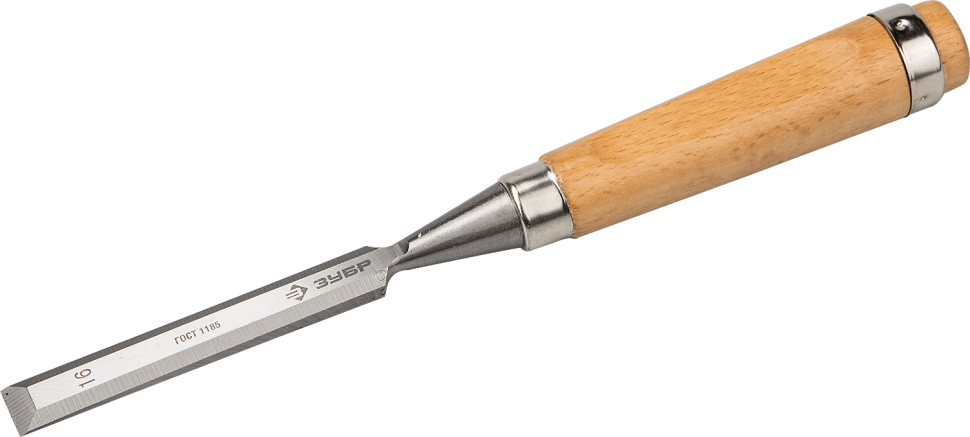 Стамеска-долото "Классик" с деревянной ручкой, хромованадиевая, 16мм, ЗУБР фото 1 — Официальный партнер ЗУБР в России