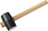 Киянка ЗУБР "МАСТЕР" резиновая черная с деревянной ручкой, 230г 2050-40_z01 фото 2 — Официальный партнер ЗУБР в России